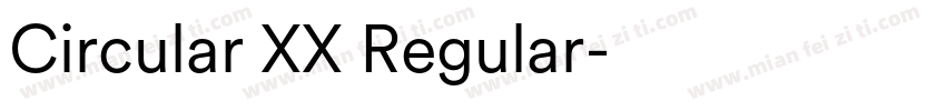 Circular XX Regular字体转换
